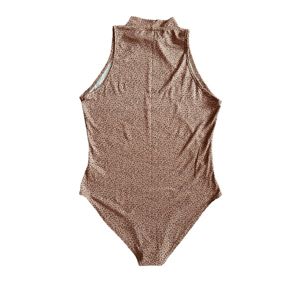 Gaze bodysuit high neck size Medium with small animal print - Picture 3 of 15